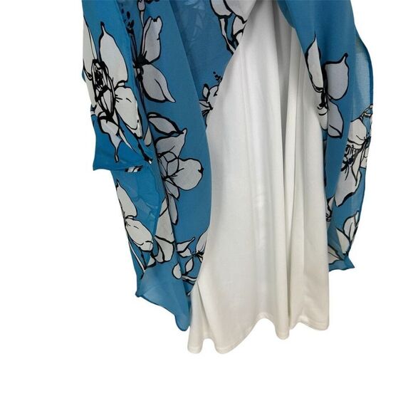 Calvin Klein Floral Printed Chiffon Dress - Size XS - Picture 8 of 14